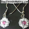 beaded crystal earring