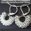 beaded earring sideview