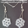 crystal beaded earring