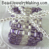 purple beaded box