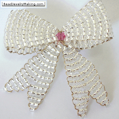 Silver Ribbon Brooch