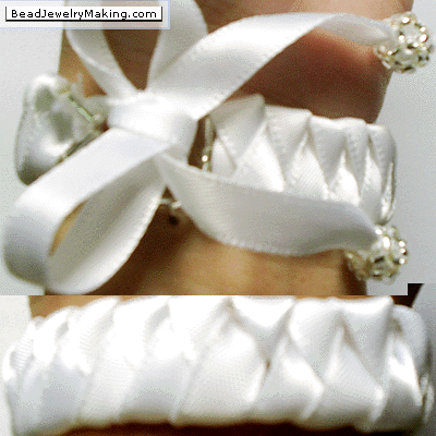 White Ribbon Bracelet