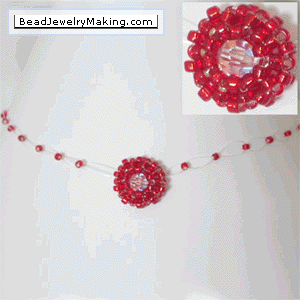 Beaded Red Necklace