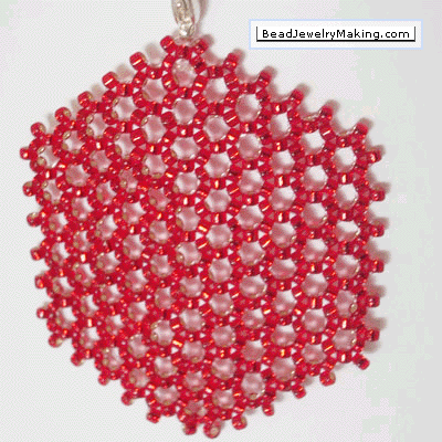 Beaded Red Pendant