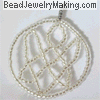 wire beaded pendant